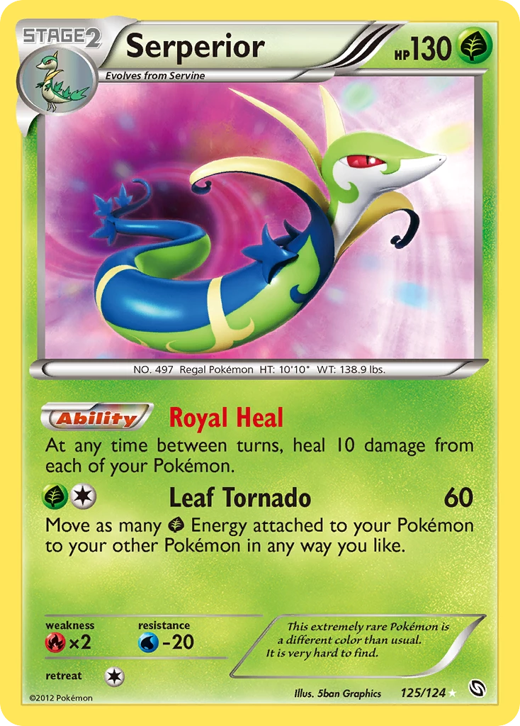 Serperior (125/124) Secret RareHolofoil 3 Serperior (125/124) Secret RareHolofoil