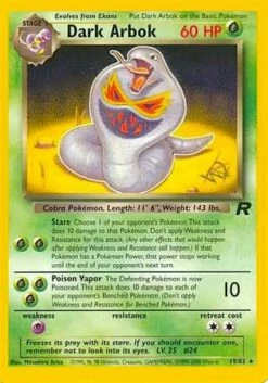 Dark Arbok [W Stamped] (19) Promo