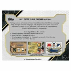 2021 Topps Triple Threads Baseball Hobby Box
