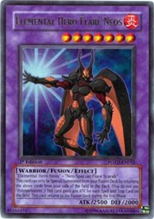 Elemental Hero Flare Neos (POTD-EN032) Ultra Rare1st Edition 3 Elemental Hero Flare Neos (POTD-EN032) Ultra Rare1st Edition