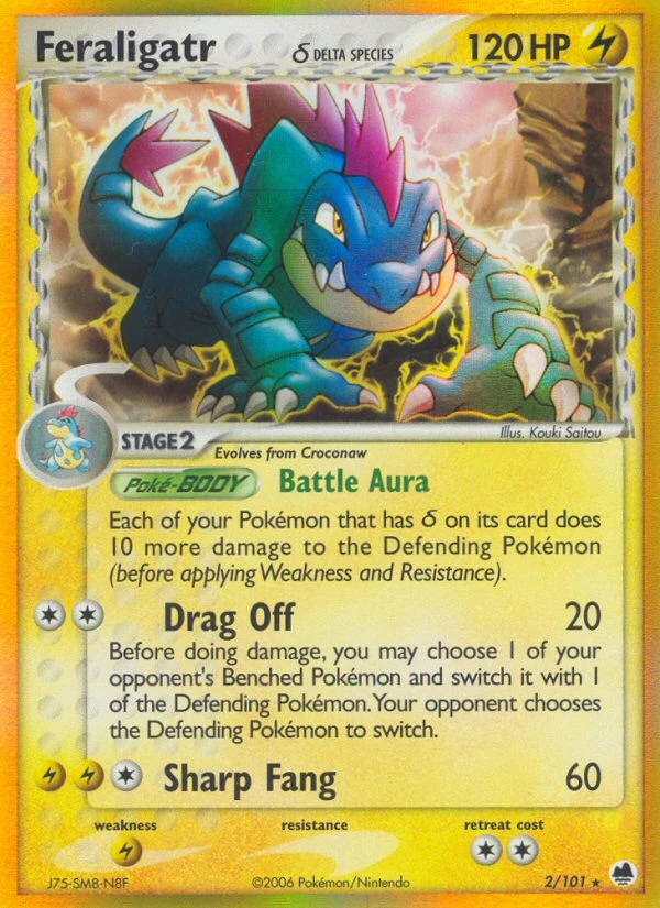 Feraligatr δ (002/101) Holo RareHolofoil 3 Feraligatr δ (002/101) Holo RareHolofoil