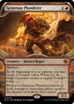 Generous Plunderer (BIG-041): (Extended Art) (Borderless) Foil