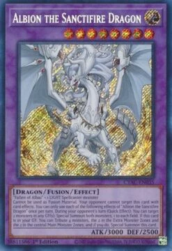 Albion The Sanctifire Dragon - CYAC-EN035 Secret Rare 1st Edition