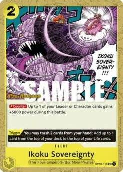 Ikoku Sovereignty OP03-118 UC Pillars Of Strength Pre-Release Cards
