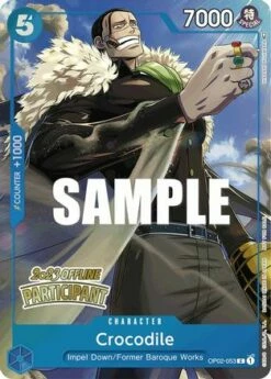 Crocodile (Offline Regional 2023) [Participant] OP02-053 PR One Piece Promotion CardsFoil