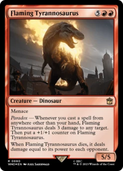 Flaming Tyrannosaurus (WHO-690) Foil