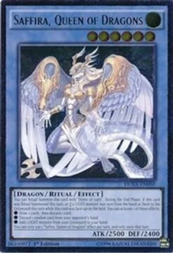 Saffira, Queen Of Dragons (UTR) (DUEA-EN050) Ultimate Rare1st Edition