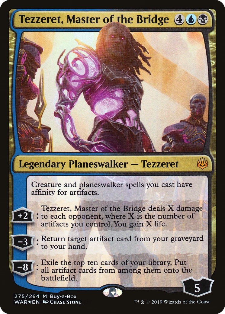 Tezzeret, Master Of The Bridge (WAR-275) Foil 3 Tezzeret, Master Of The Bridge (WAR-275) Foil
