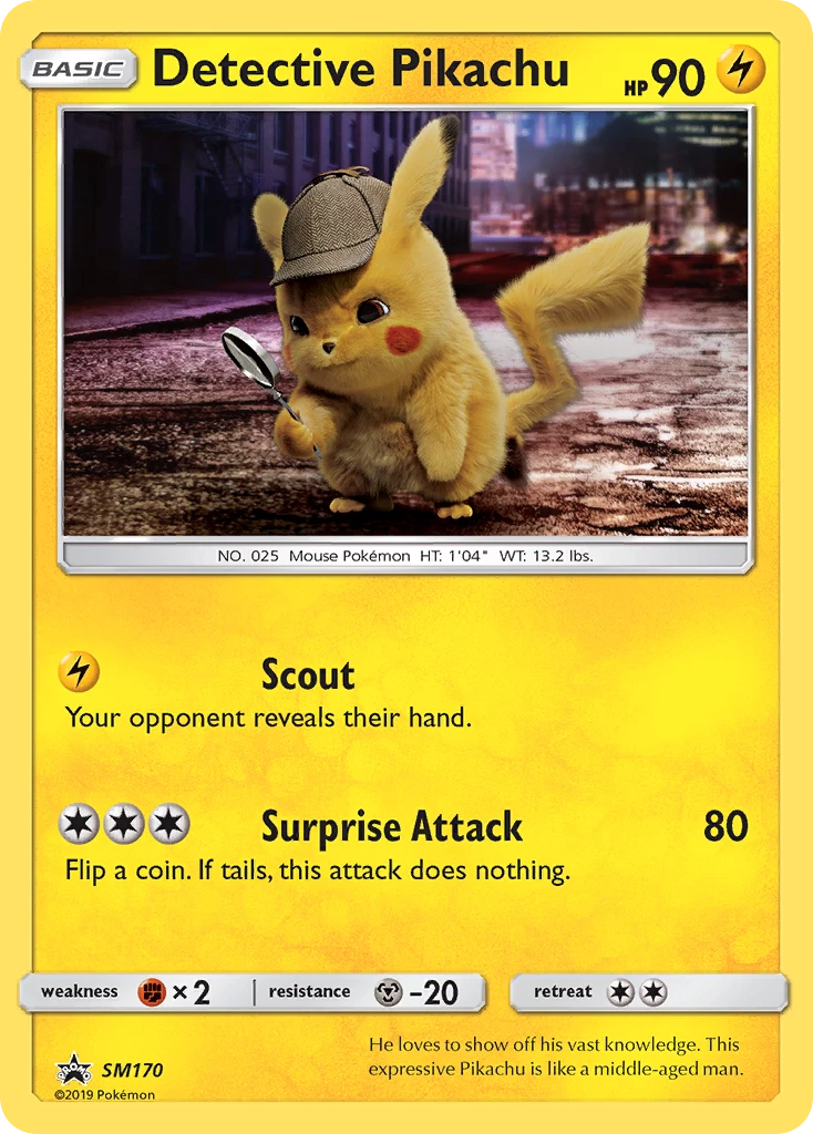 Detective Pikachu (SM170/248) PromoHolofoil 3 Detective Pikachu (SM170/248) PromoHolofoil