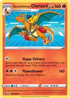 Special Delivery Charizard (SWSH075) Promo Holofoil