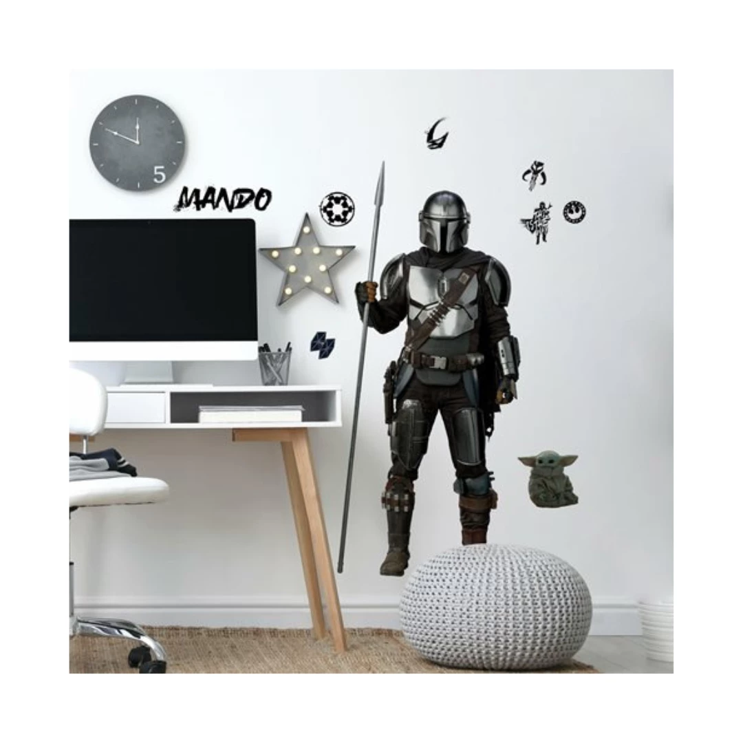 Roommates Star Wars: The Mandalorian Mandalorian In Beskar Armor Peel And Stick Giant Wall Declas 3 Roommates Star Wars: The Mandalorian Mandalorian In Beskar Armor Peel And Stick Giant Wall Declas