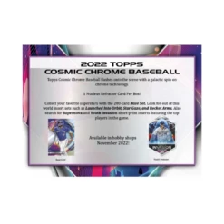 2022 Topps Cosmic Chrome Baseball Hobby Box