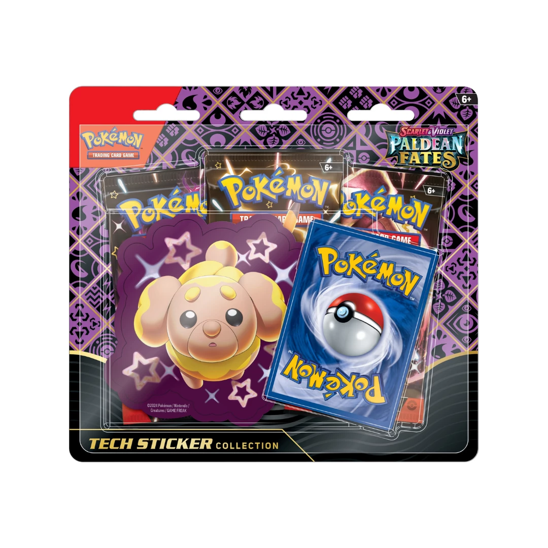 Pokemon Paldean Fates Tech Sticker Collection Fidough 3 Pokemon Paldean Fates Tech Sticker Collection Fidough