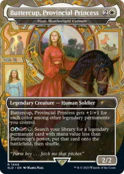Sisay, Weatherlight Captain / Buttercup, Provincial Princess (SLD-1444) (Borderless) Foil