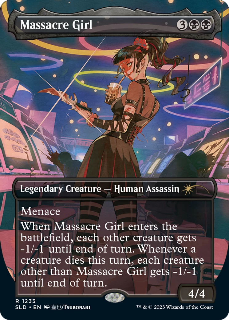 Massacre Girl (SLD-1233) (Borderless) Foil 3 Massacre Girl (SLD-1233) (Borderless) Foil