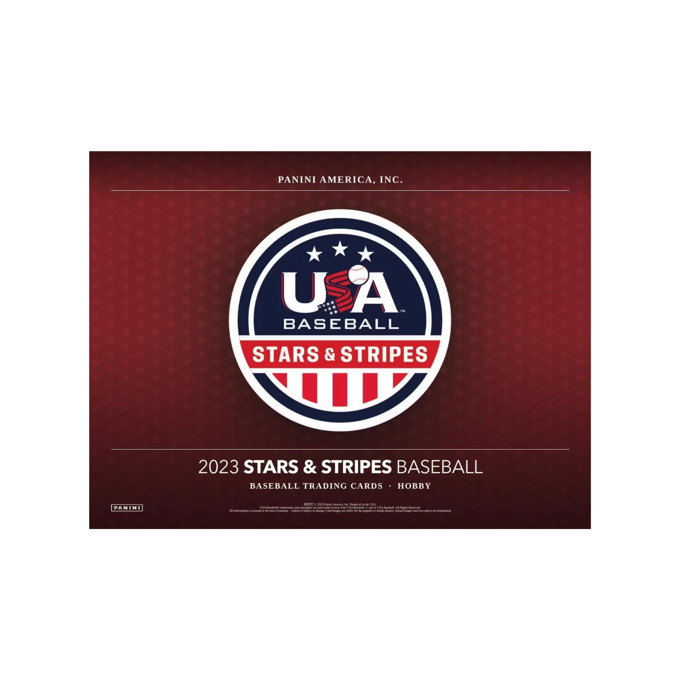 Topps 2023 Panini USA Stars & Stripes Baseball Hobby Box 3 Topps 2023 Panini USA Stars & Stripes Baseball Hobby Box