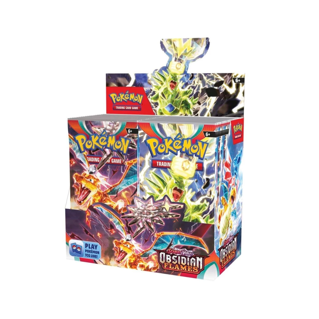 Pokemon Scarlet And Violet Obsidian Flames Booster Box 3 Pokemon Scarlet And Violet Obsidian Flames Booster Box