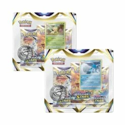 Pokemon Brilliant Stars 3 Pack Blister Bundle